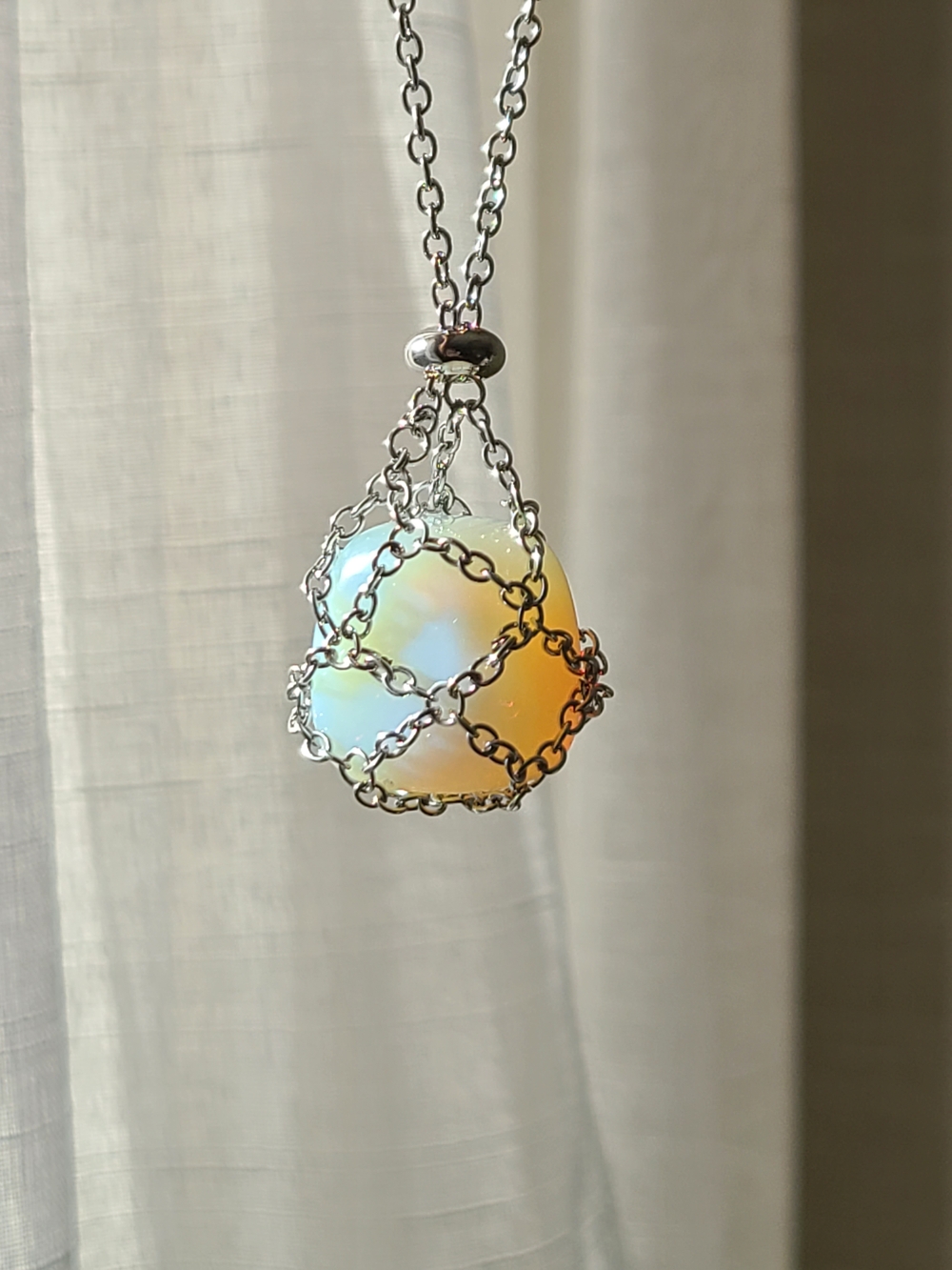 opalite cage necklace - Picture 2 of 4